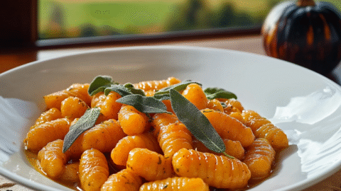 Pumpkin Gnocchi with Sage Butter