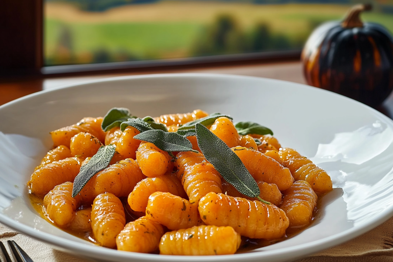 Pumpkin Gnocchi with Sage Butter