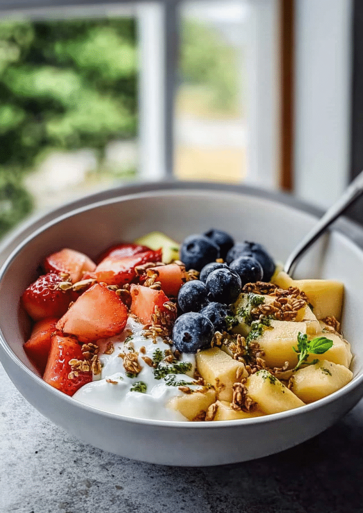 Cottage Cheese Fruit Bowl