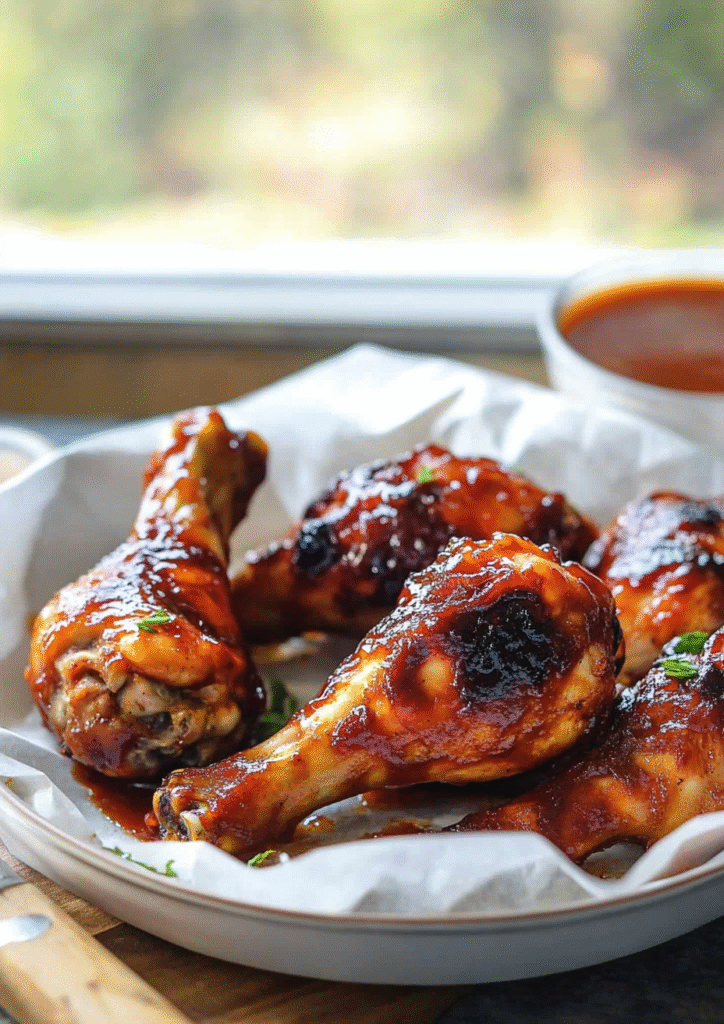 Spicy BBQ chicken legs