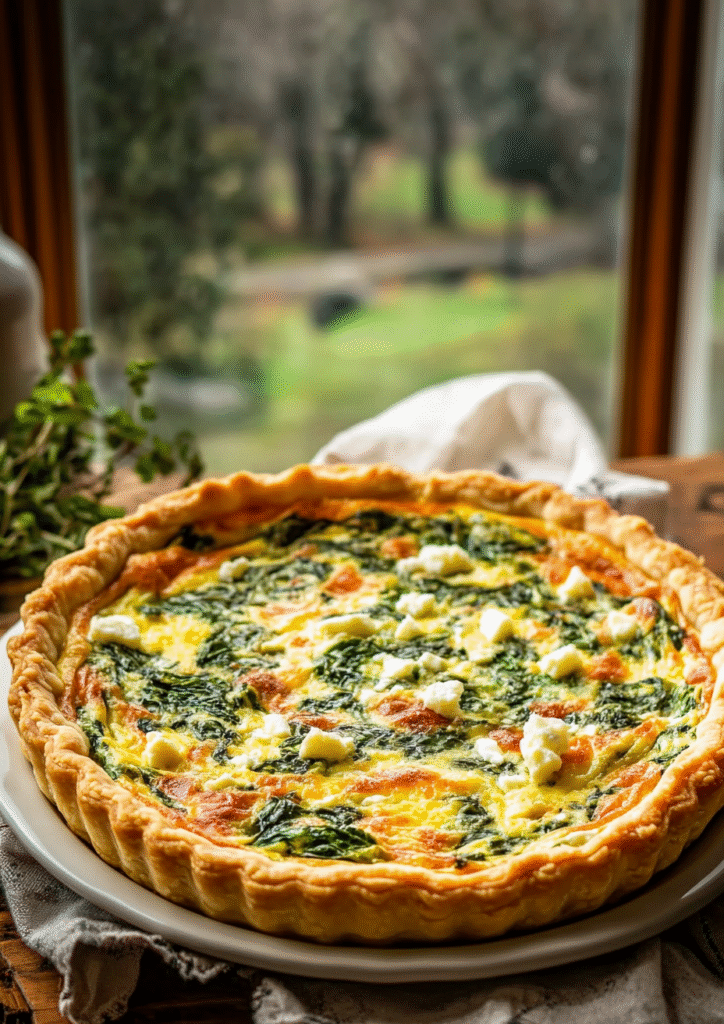 Spinach and Feta Quiche
