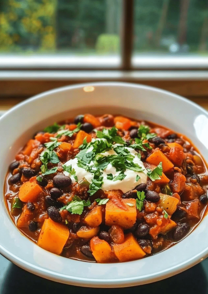 Sweet Potato Black Bean Chili