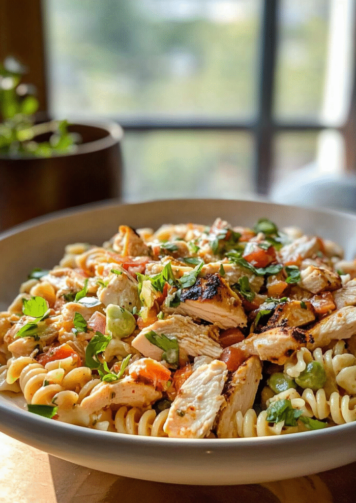 Buffalo Chicken Pasta Salad
