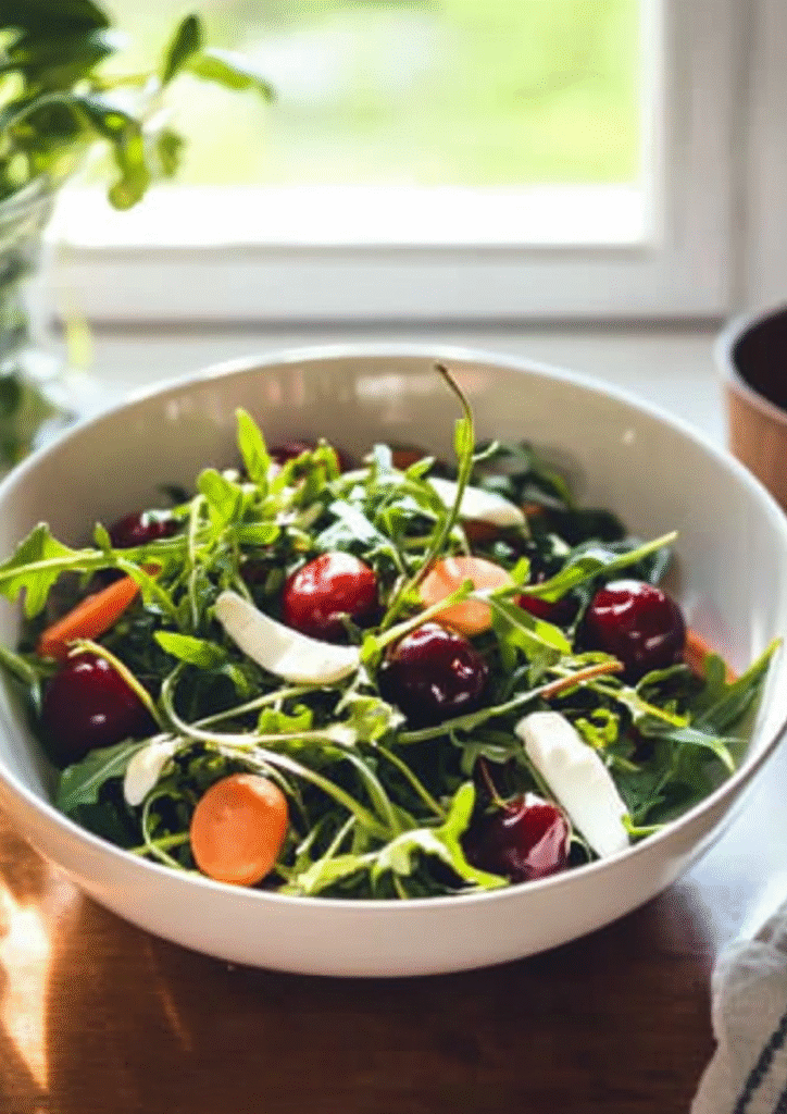 Fresh Cherry Arugula Salad