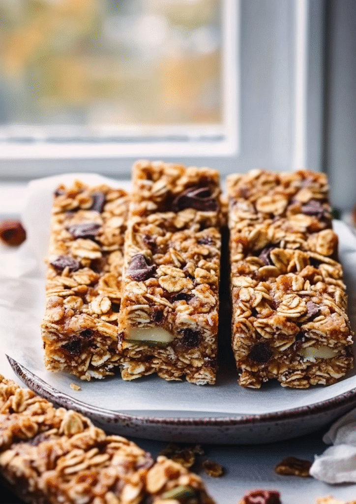 homemade granola bars lunchbox