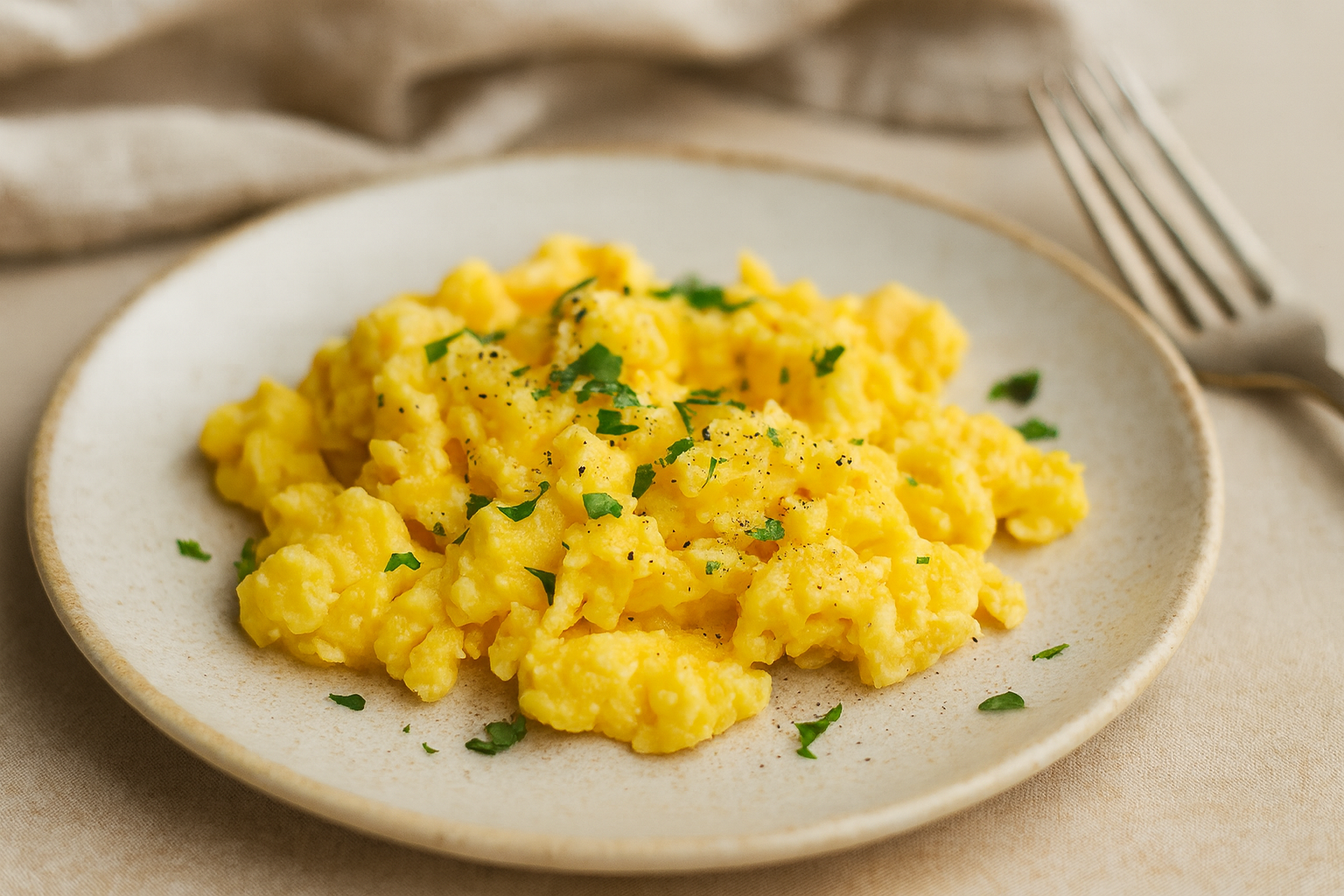 Fluffy Scrambled Eggs