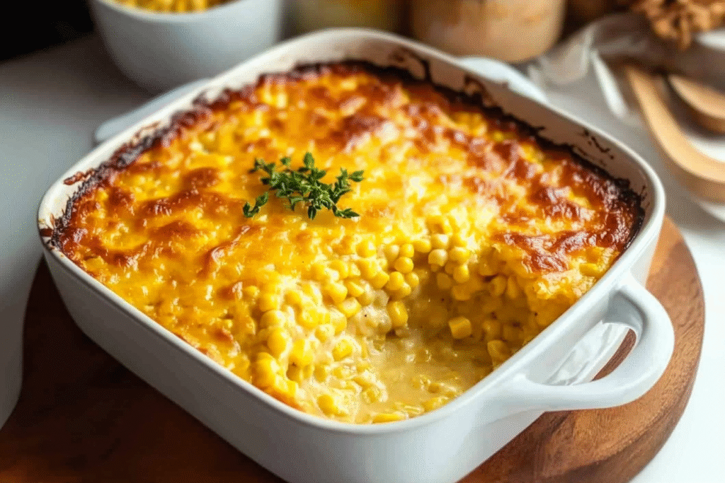 honey-glazed corn casserole