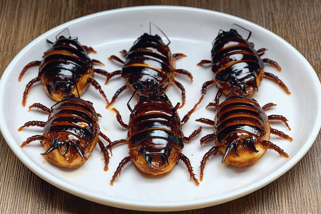 Halloween Cockroach Donuts