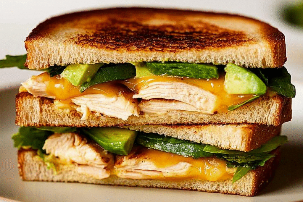 Chicken Avocado Melt Sandwich