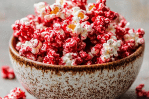 Bloody Red Velvet Popcorn