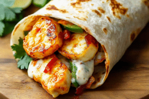 Sweet Chili Halloumi Wraps