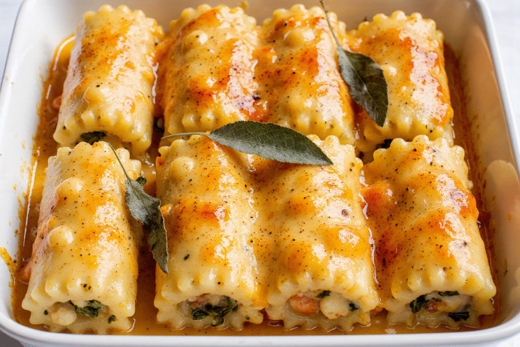 Butternut Squash Lasagna Roll-Ups