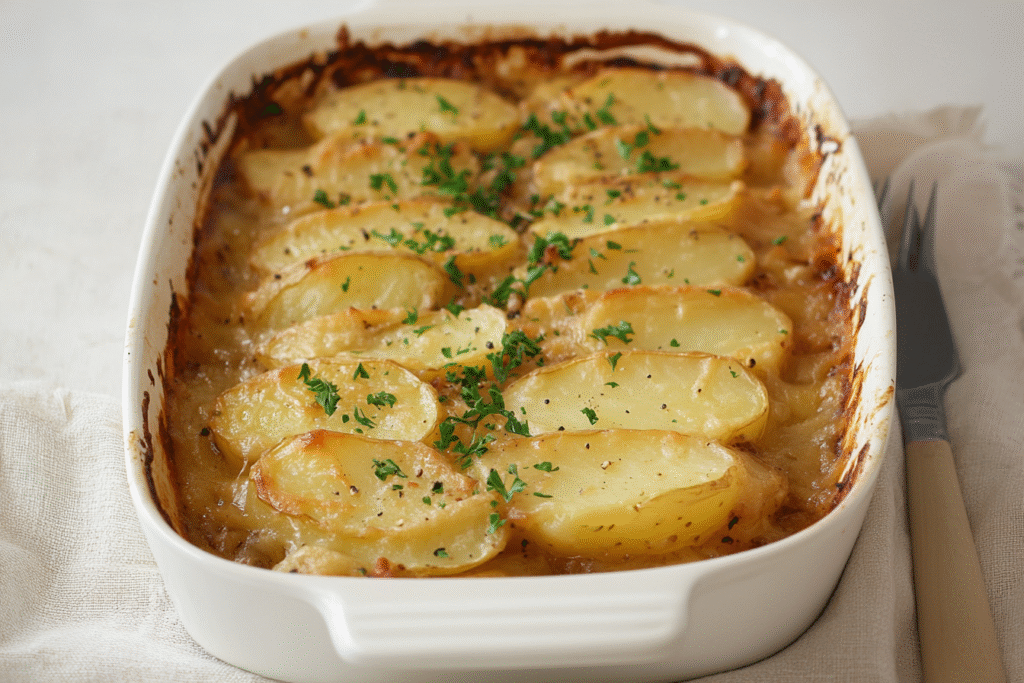 French Onion Potato Bake