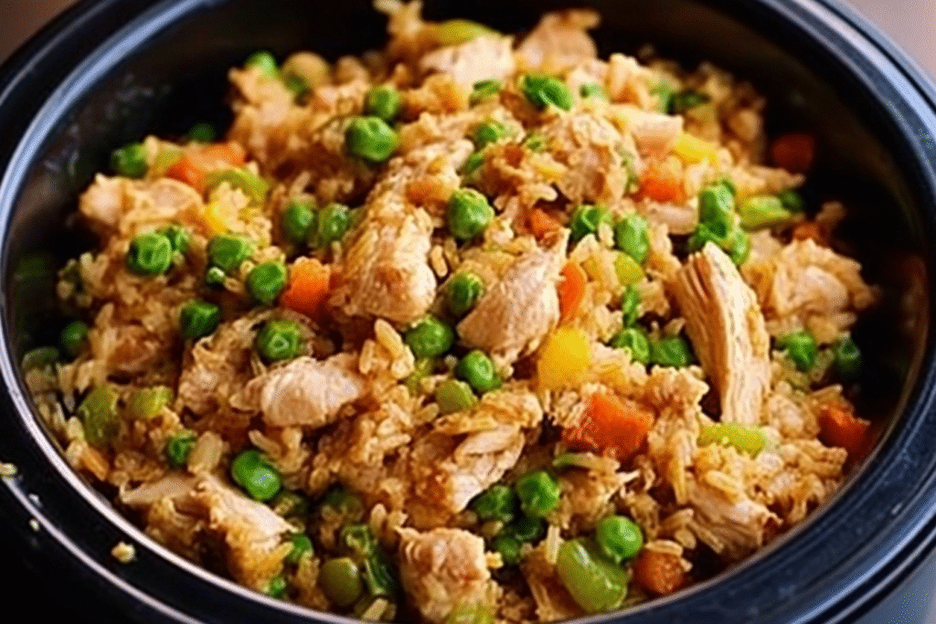 Crockpot Chicken Fried Rice