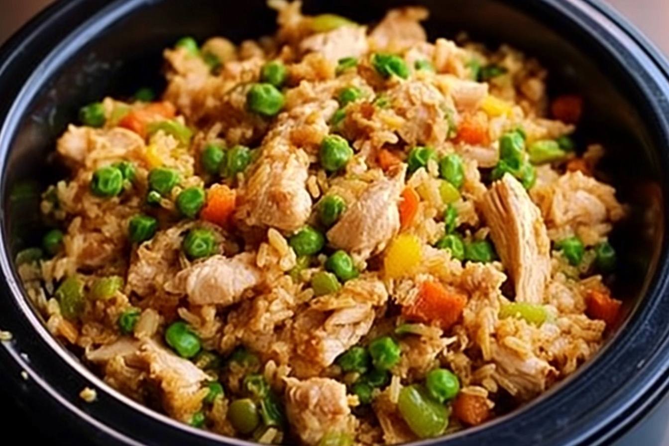 Crockpot Chicken Fried Rice