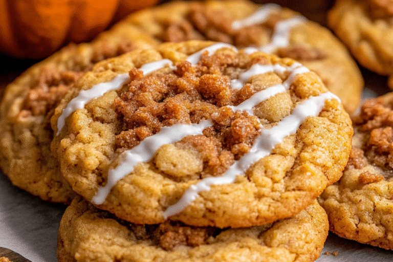 Pumpkin Coffee Cake Cookies