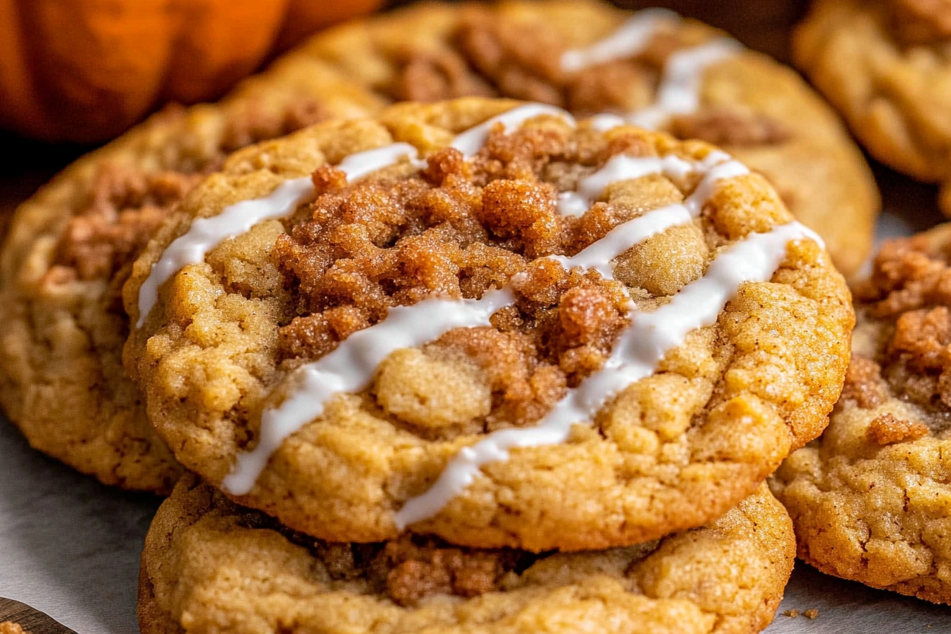 Pumpkin Coffee Cake Cookies