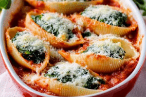 Spinach and Ricotta Stuffed Shells