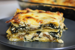 Creamy Spinach Mushroom Lasagna