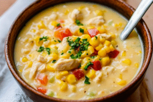 Crockpot Chicken Corn Chowder