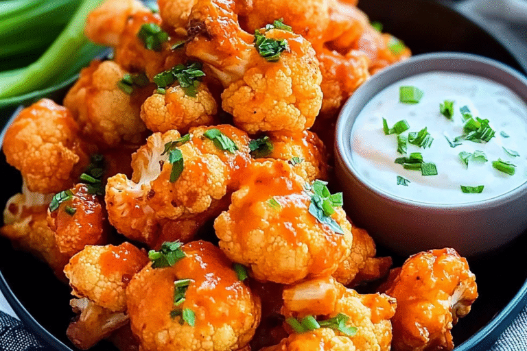 Air Fryer Buffalo Cauliflower