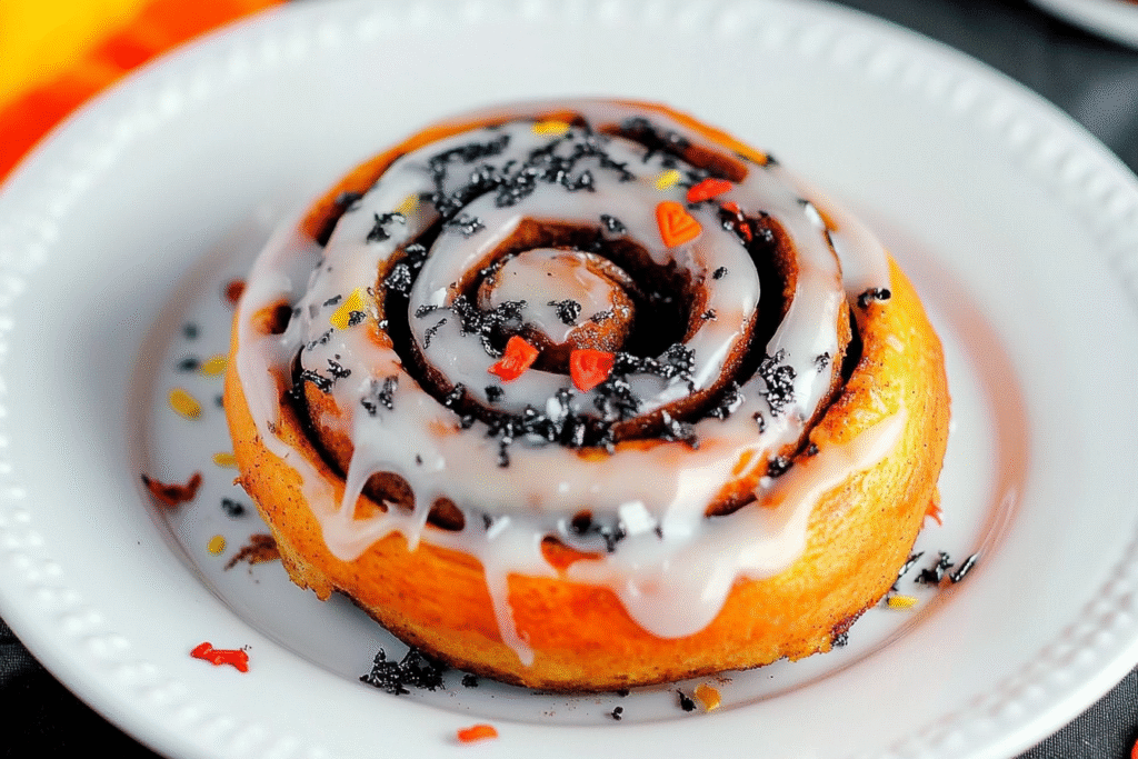 Halloween Cinnamon Rolls