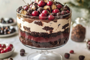 Black Forest Trifle for Christmas