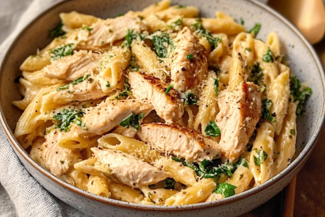 Creamy Garlic Parmesan Chicken Pasta