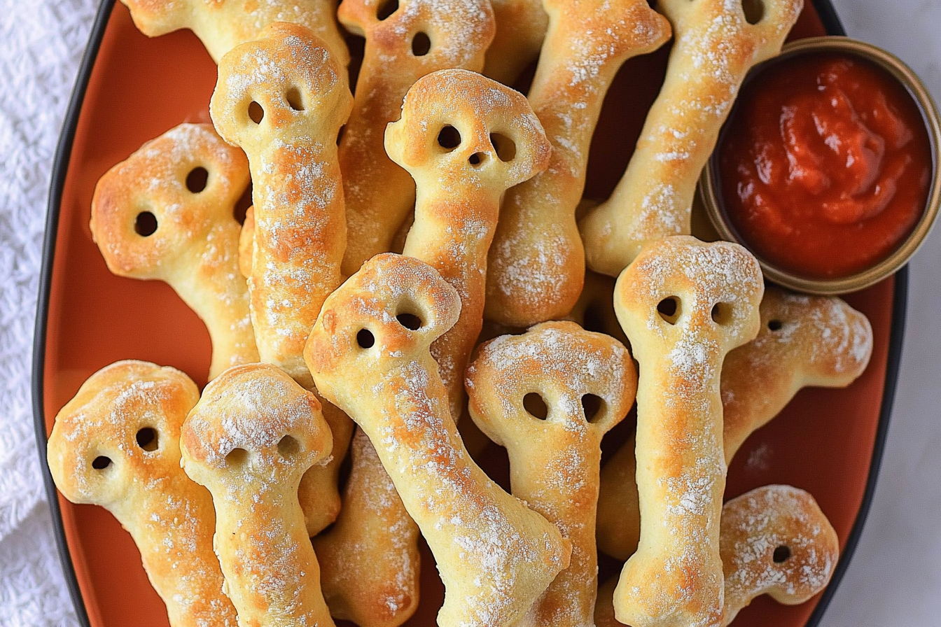 Halloween Breadstick Bones