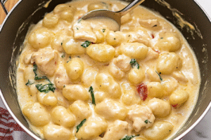 Creamy Garlic Chicken Gnocchi