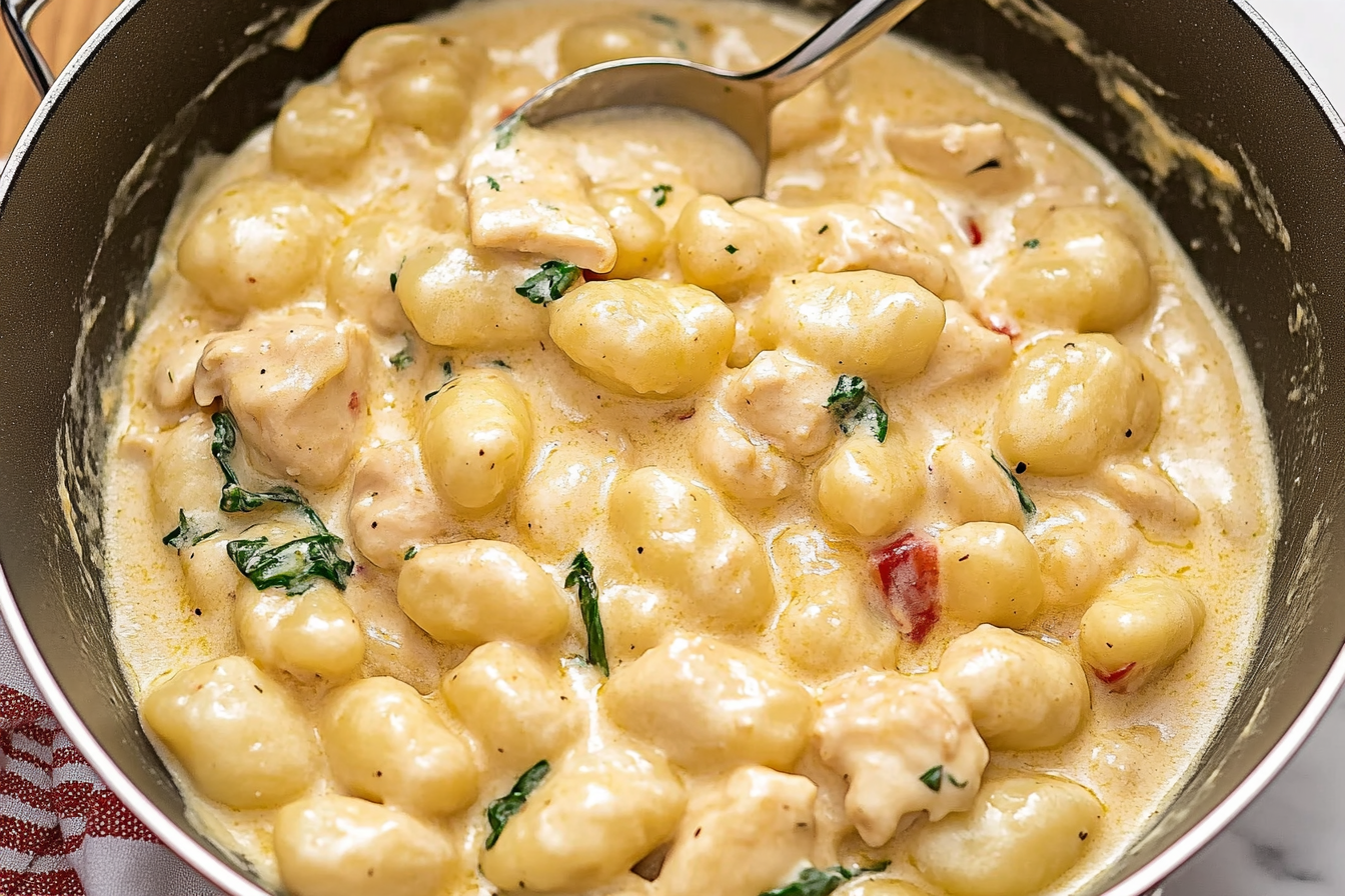 Creamy Garlic Chicken Gnocchi