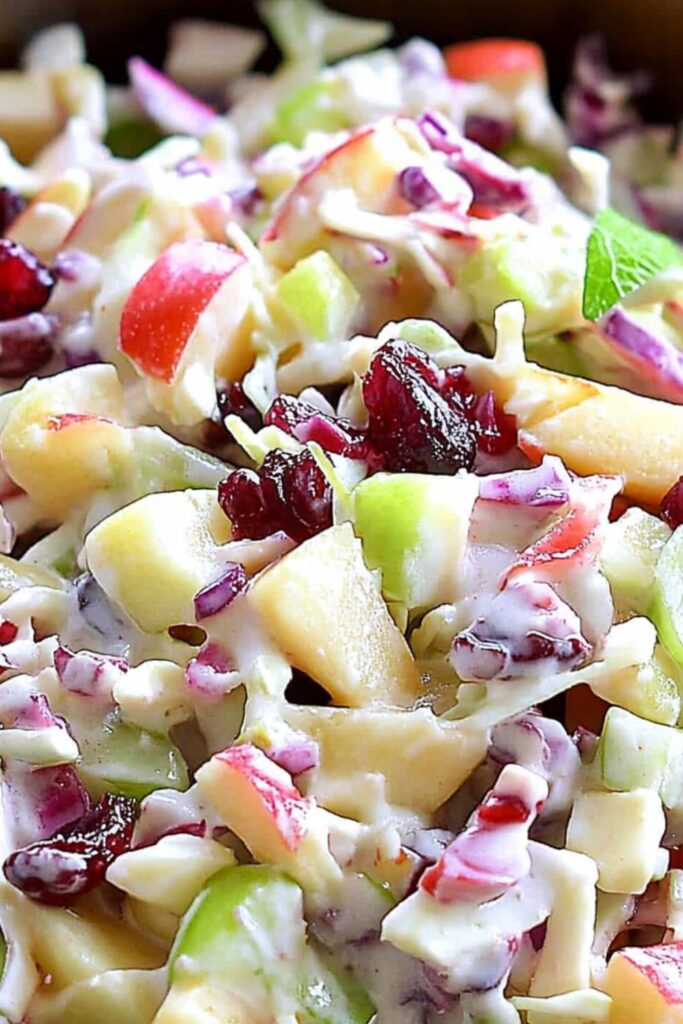 Apple Cranberry Coleslaw