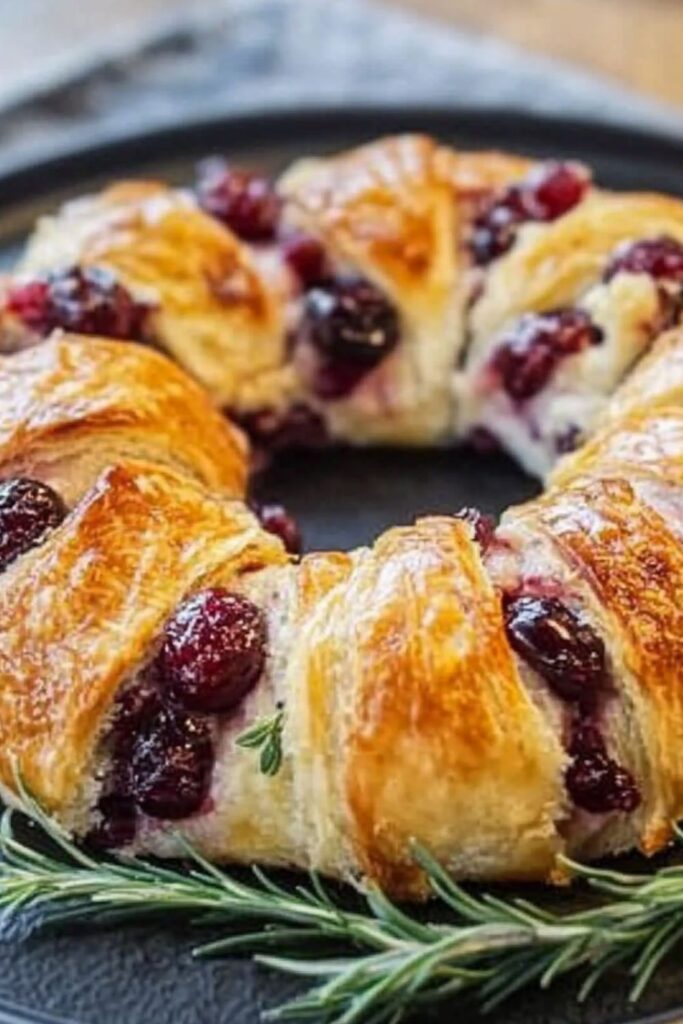 Turkey Cranberry Crescent Ring