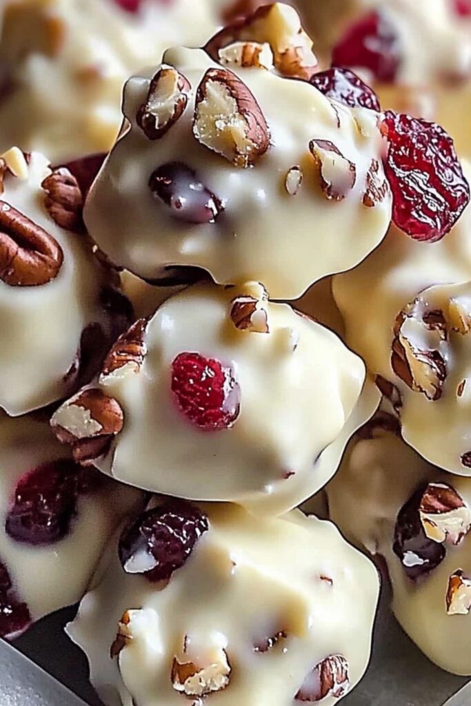 White Chocolate Cranberry Pecan Clusters