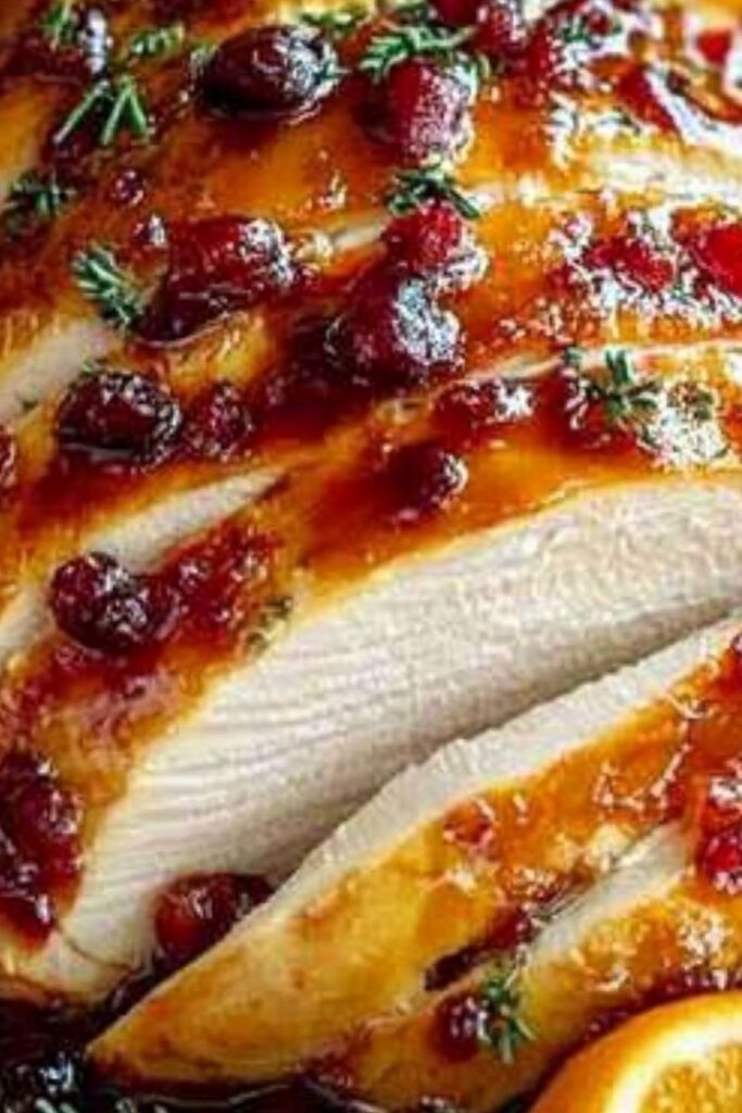 Cranberry Orange Glazed Turkey Breast