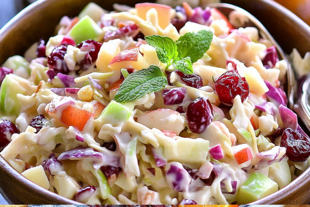 Apple Cranberry Coleslaw
