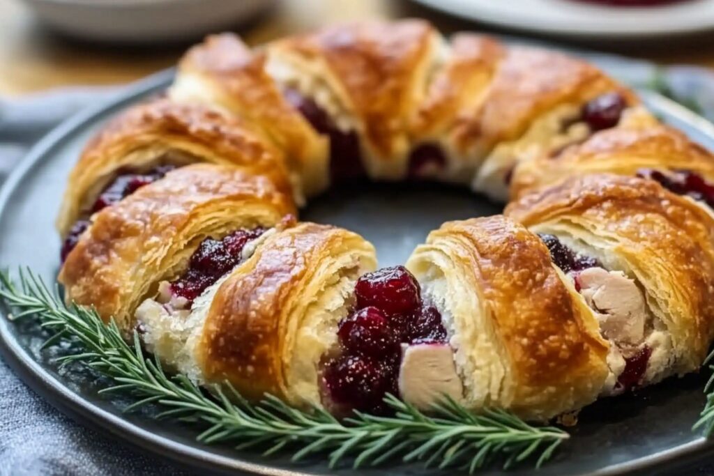Turkey Cranberry Crescent Ring
