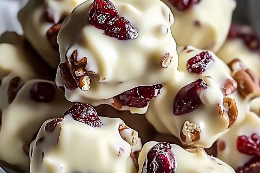 White Chocolate Cranberry Pecan Clusters