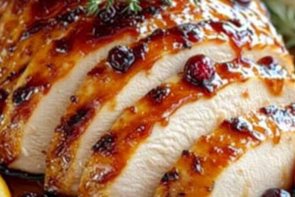 Cranberry Orange Glazed Turkey Breast