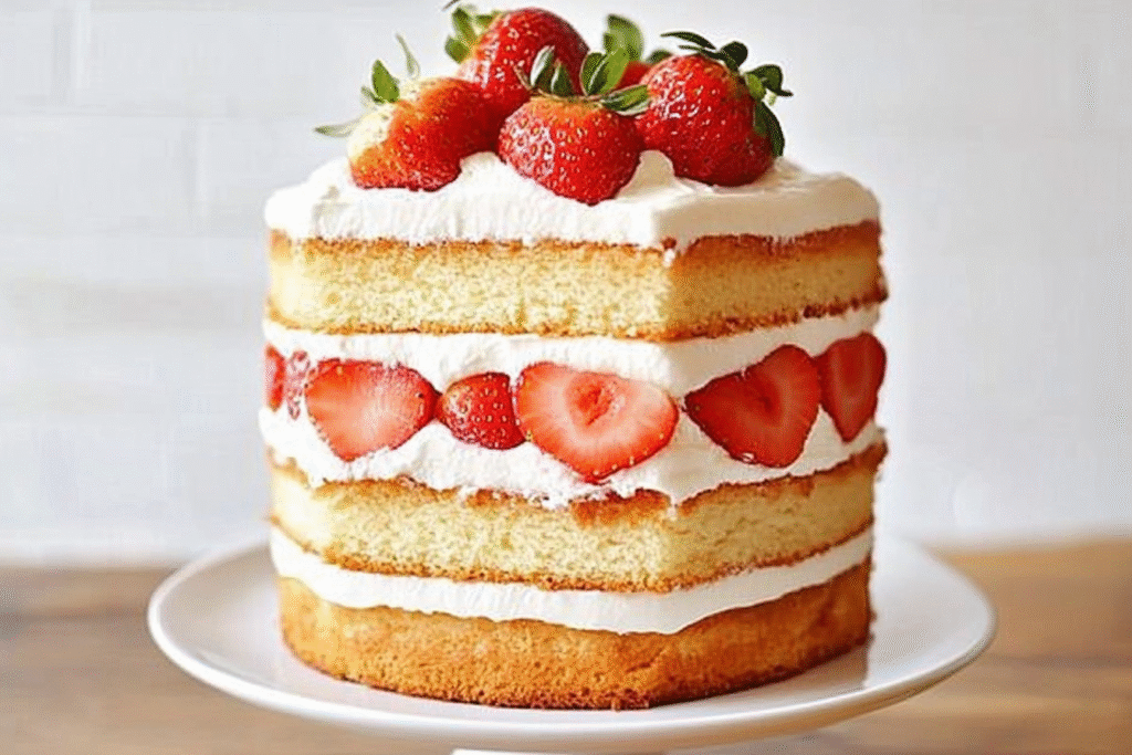 Strawberry Shortcake Layer Cake
