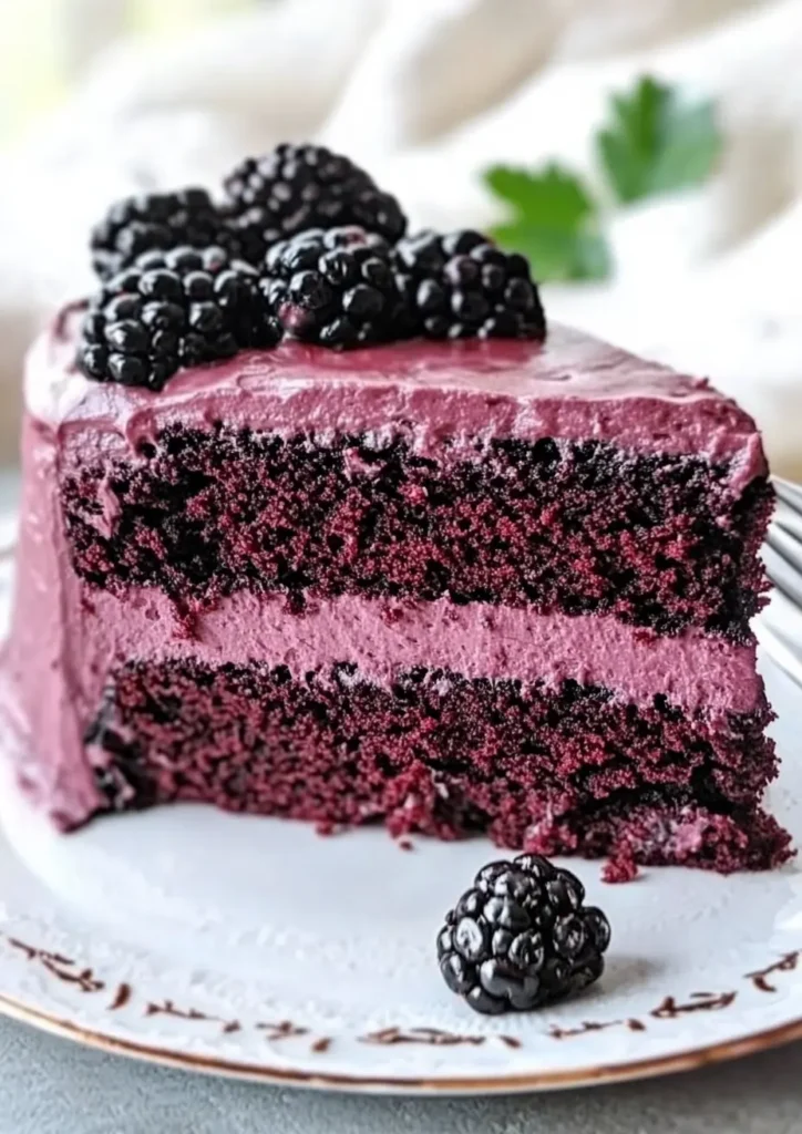 Blackberry Velvet Gothic Cake