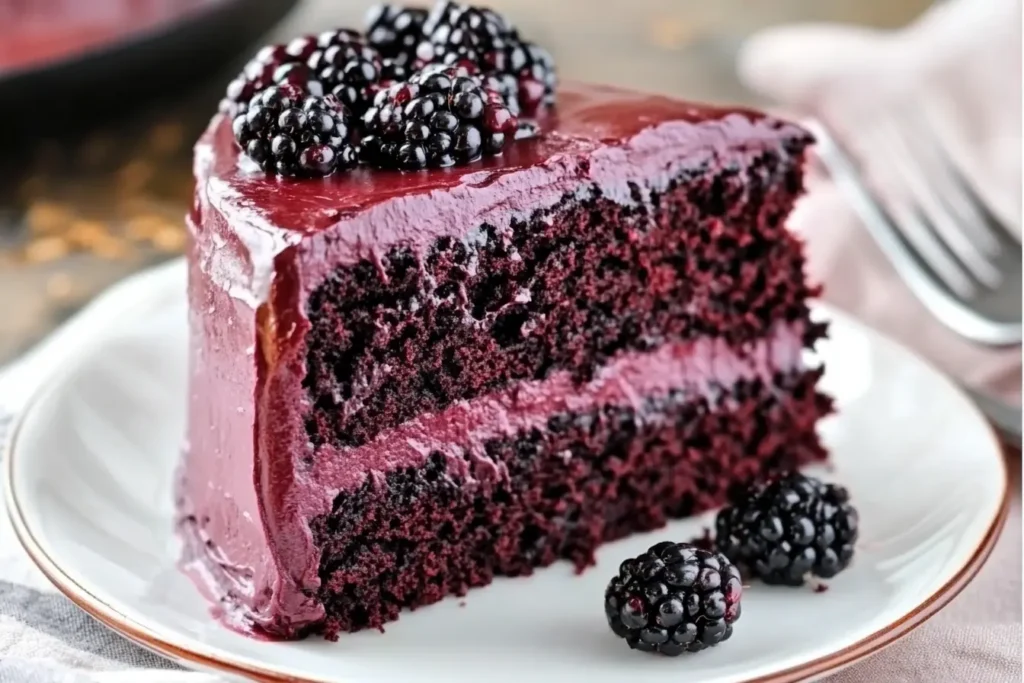 Blackberry Velvet Gothic Cake