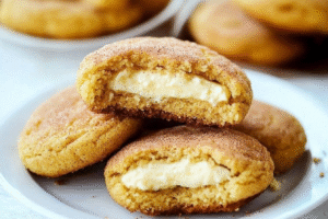 Cheesecake Stuffed Snickerdoodles