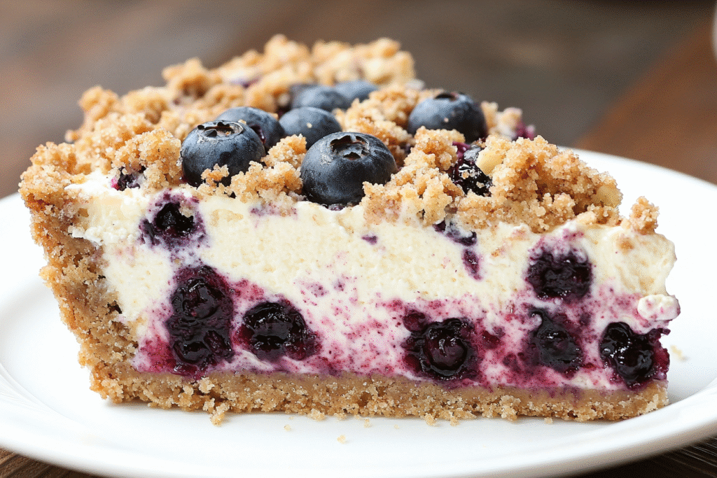 Blueberry Crumble Cheesecake
